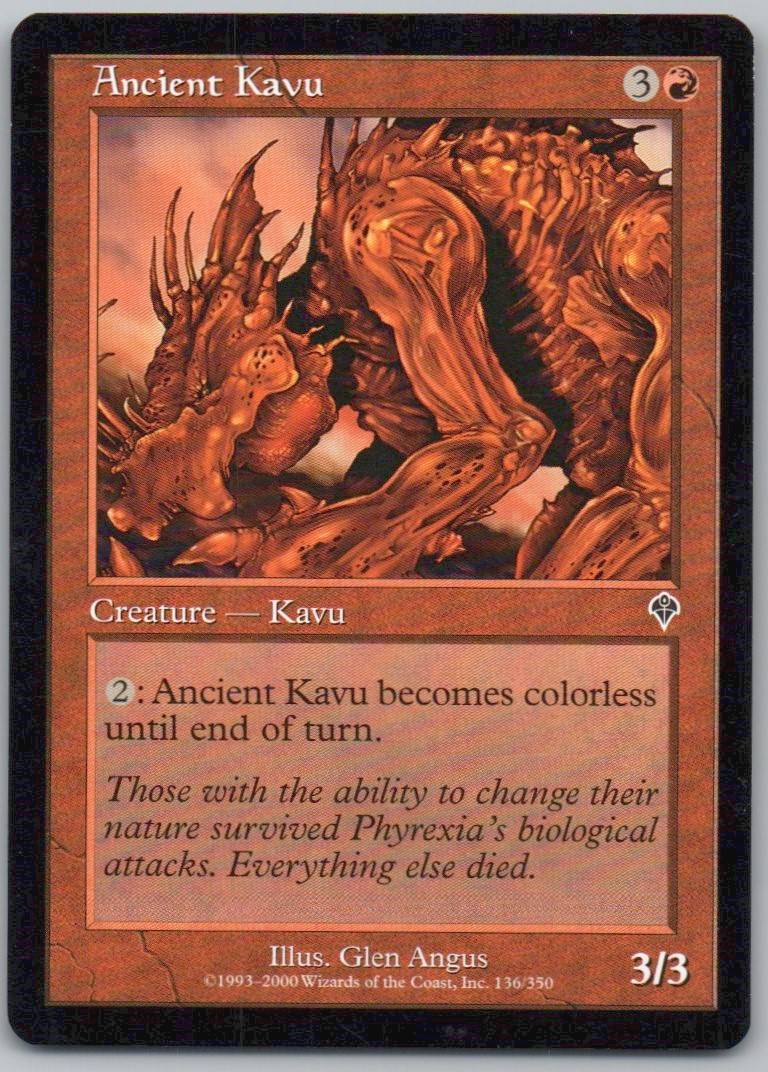 Ancient Kavu 136 Normal Creature Card - Invasion
