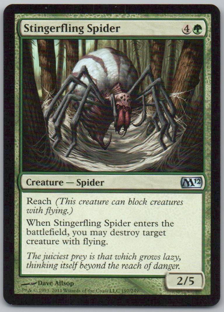 Stingerfling Spider 197 Normal Creature Card - Magic 2012