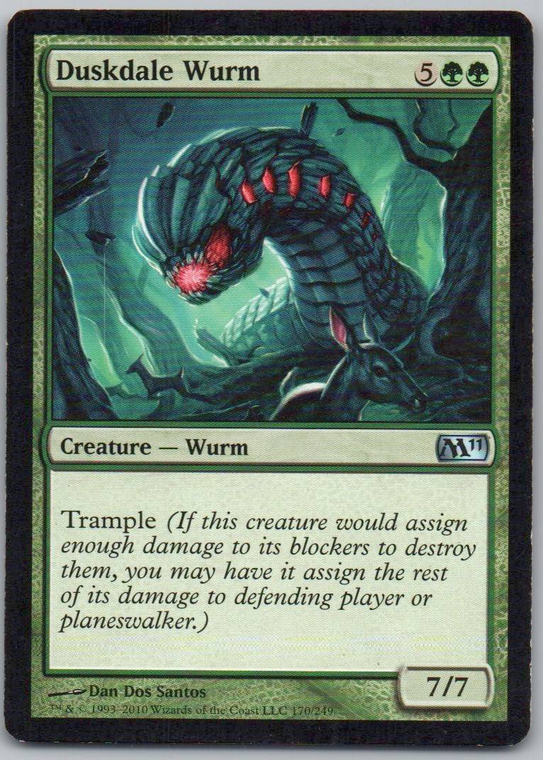 Duskdale Wurm 170 Normal Creature Card - Magic 2011