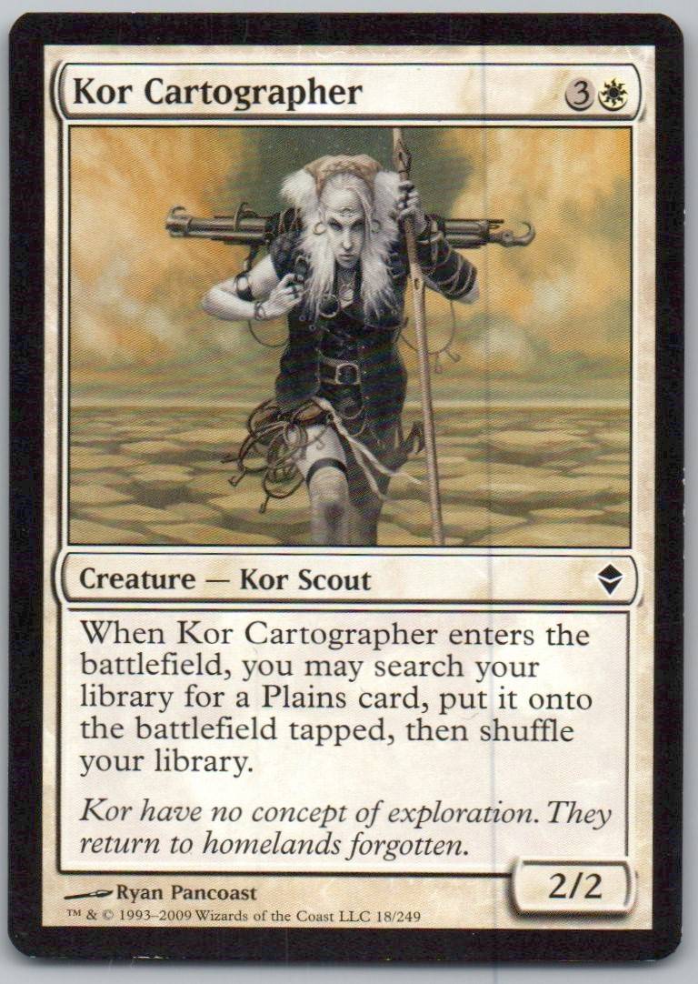 Kor Cartographer 13/ Normal Creature Card - Zendikar