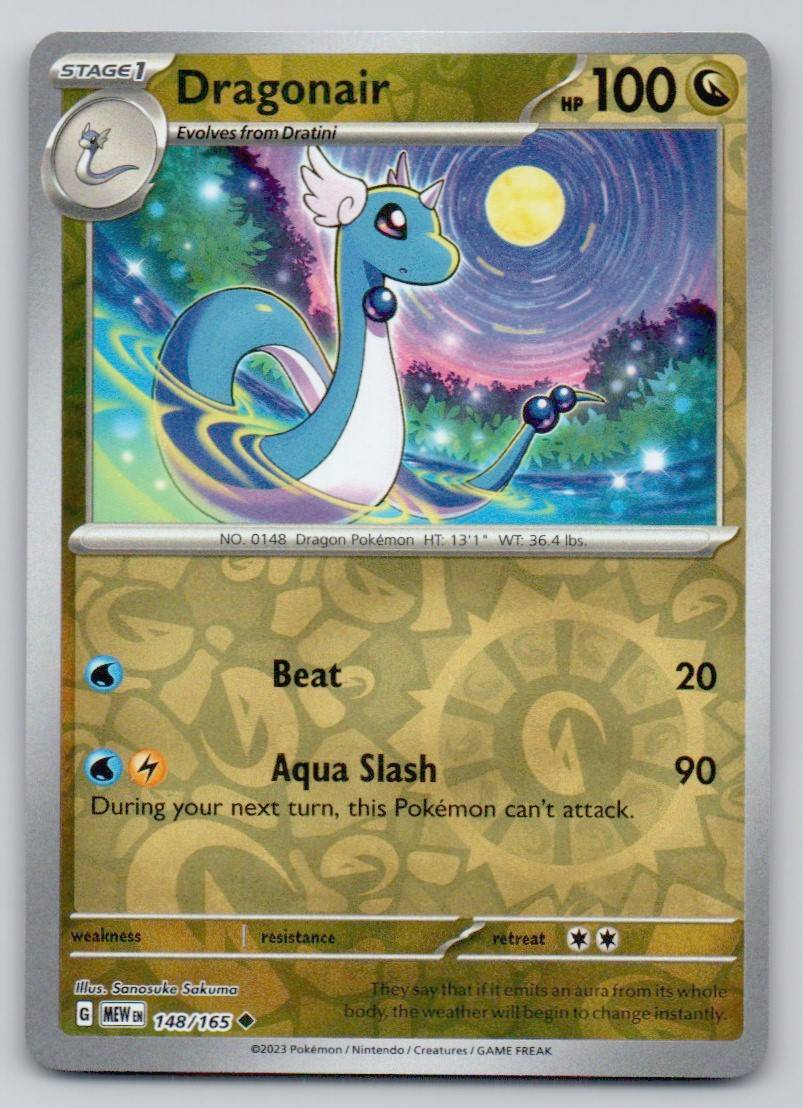 Dragonair 148 REV Card - 151