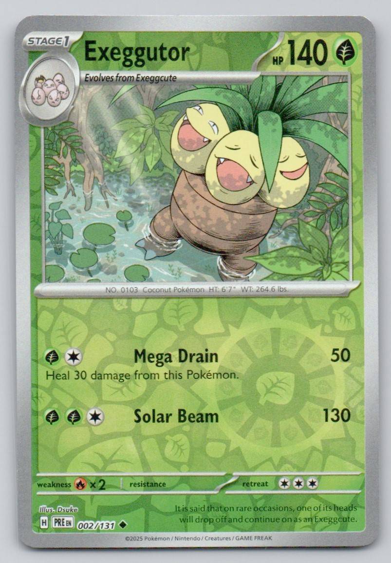 Exeggutor 002 REV Card - Prismatic Evolutions