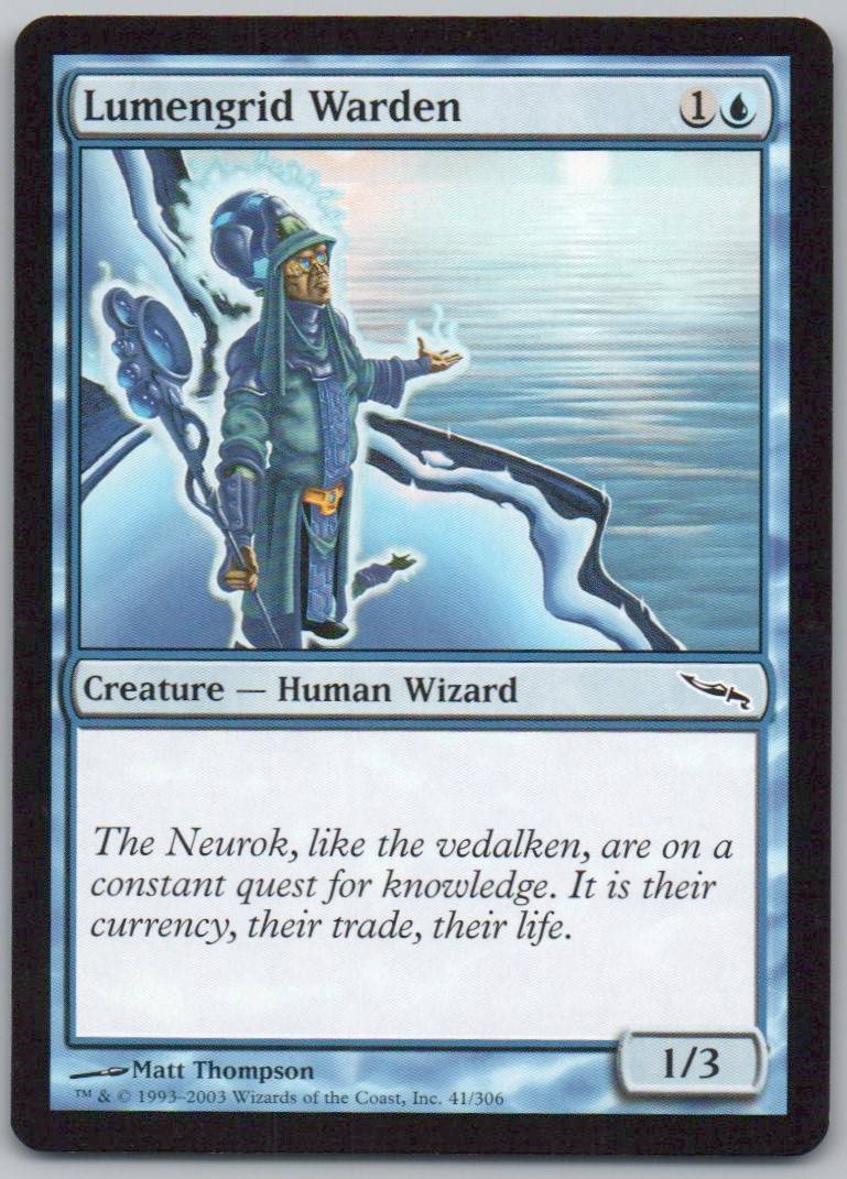 Lumengrid Warden 41 Normal Creature Card - Mirrodin