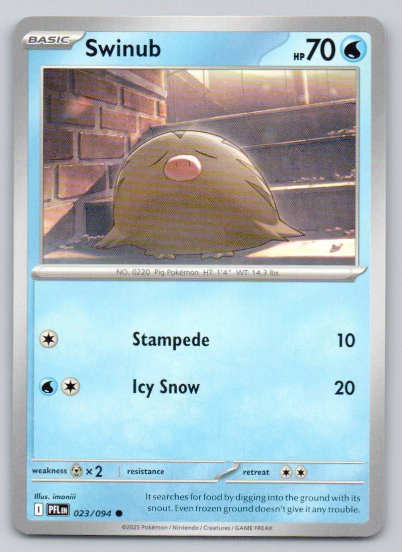 Swinub 023 NOR Card - Phantasmal Flames