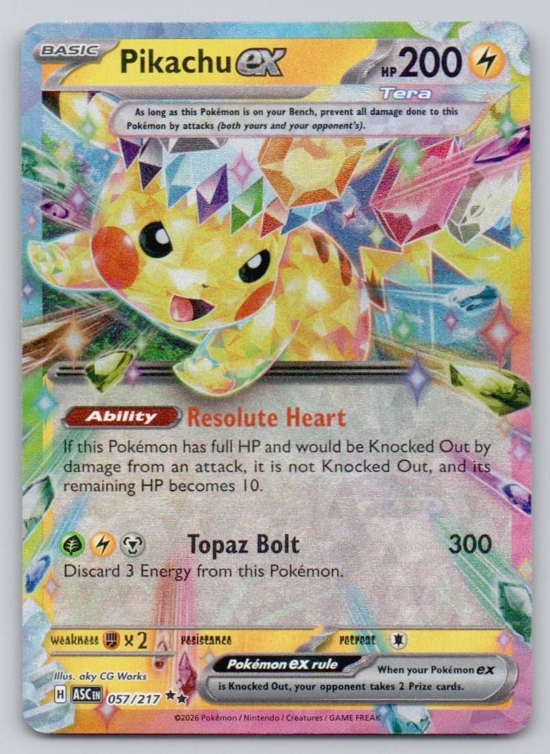 Pikachu ex 057 NOR Card - Surging Sparks