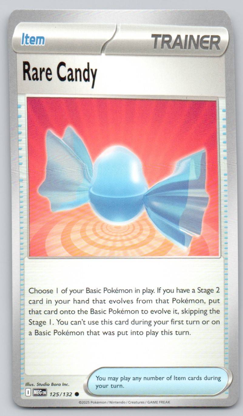Rare Candy 125 NOR Card - Mega Evolution
