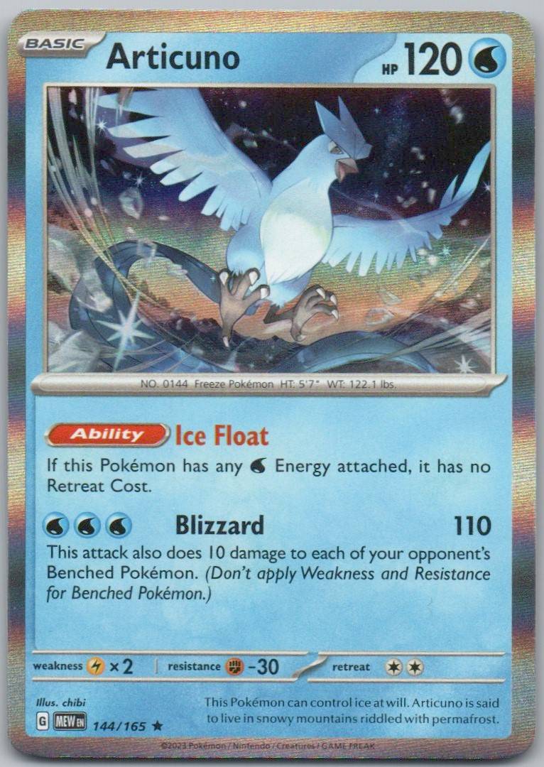 Articuno 144 NOR Card - 151