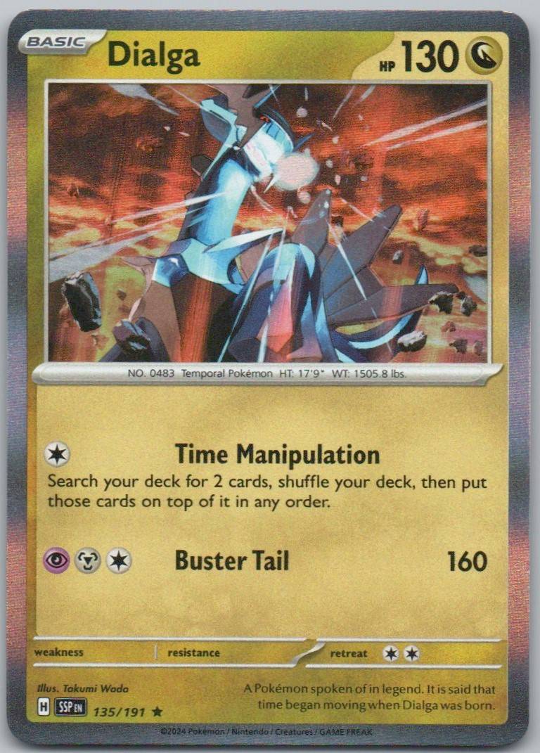 Dialga 135 NOR Card - Surging Sparks