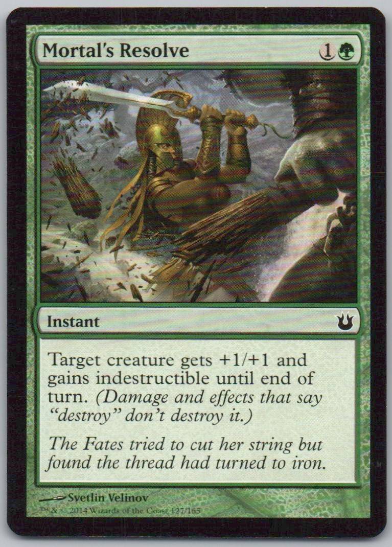 Mortal's Resolve 127 Normal Instant Card - Born of the Gods