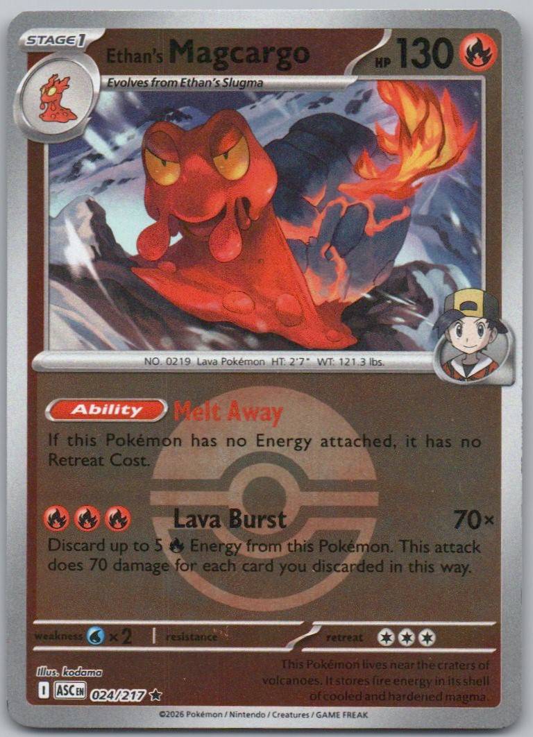 24 - Ethan's Magcargo (Poke Ball)