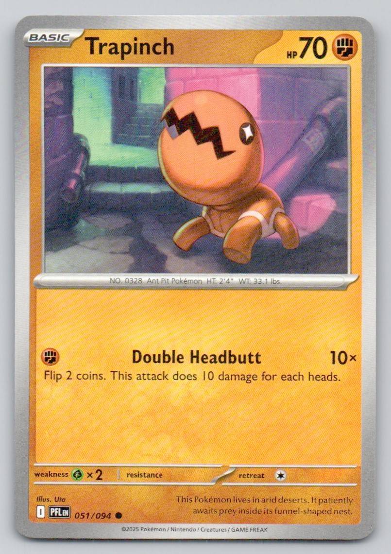 Trapinch 051 NOR Card - Phantasmal Flames