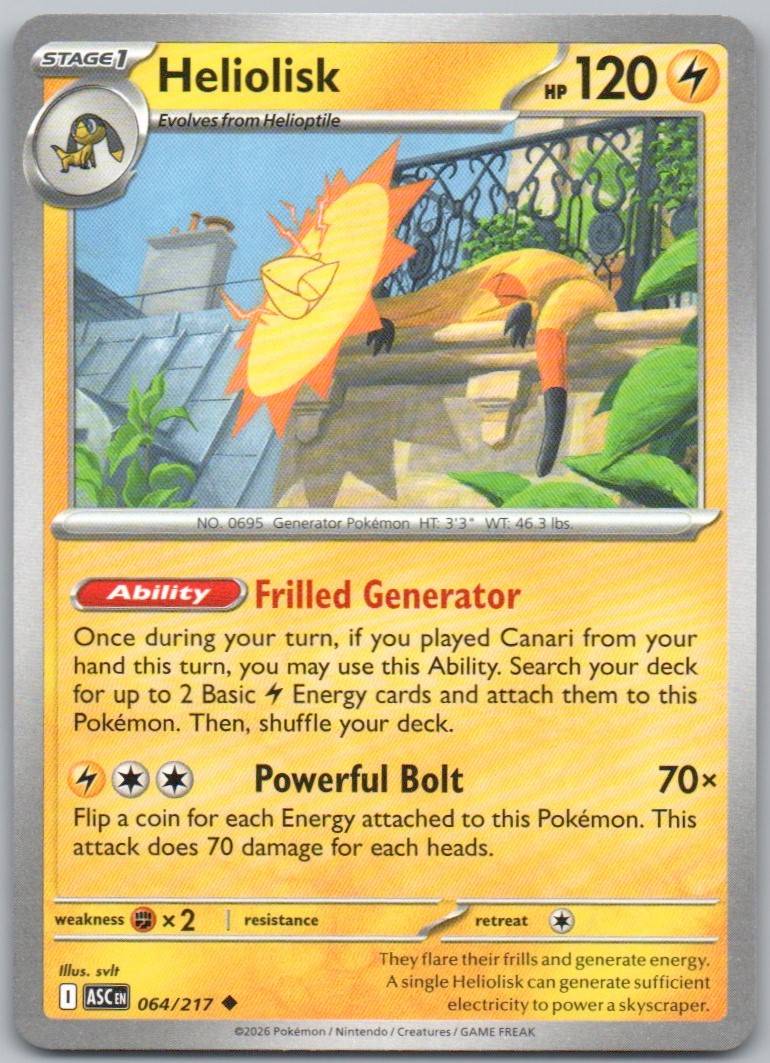 Heliolisk 064 NOR Card - Ascended Heroes