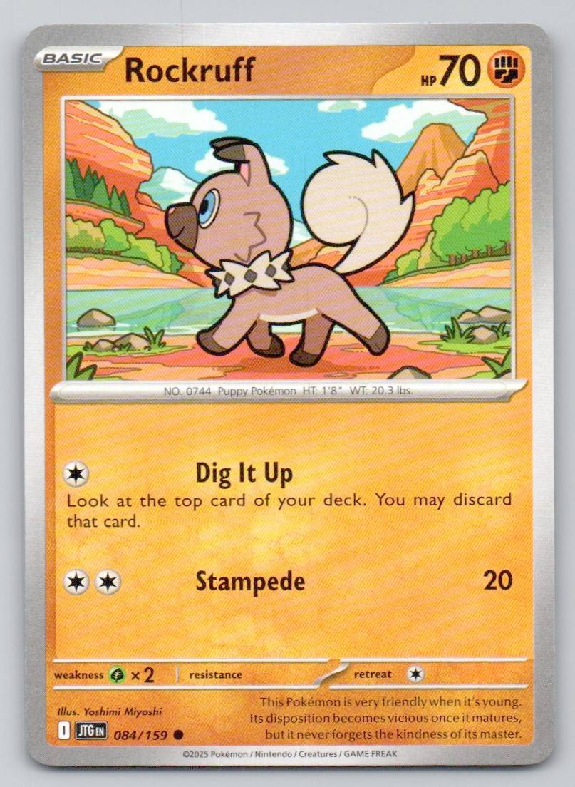 Rockruff 084 NOR Card - Journey Together