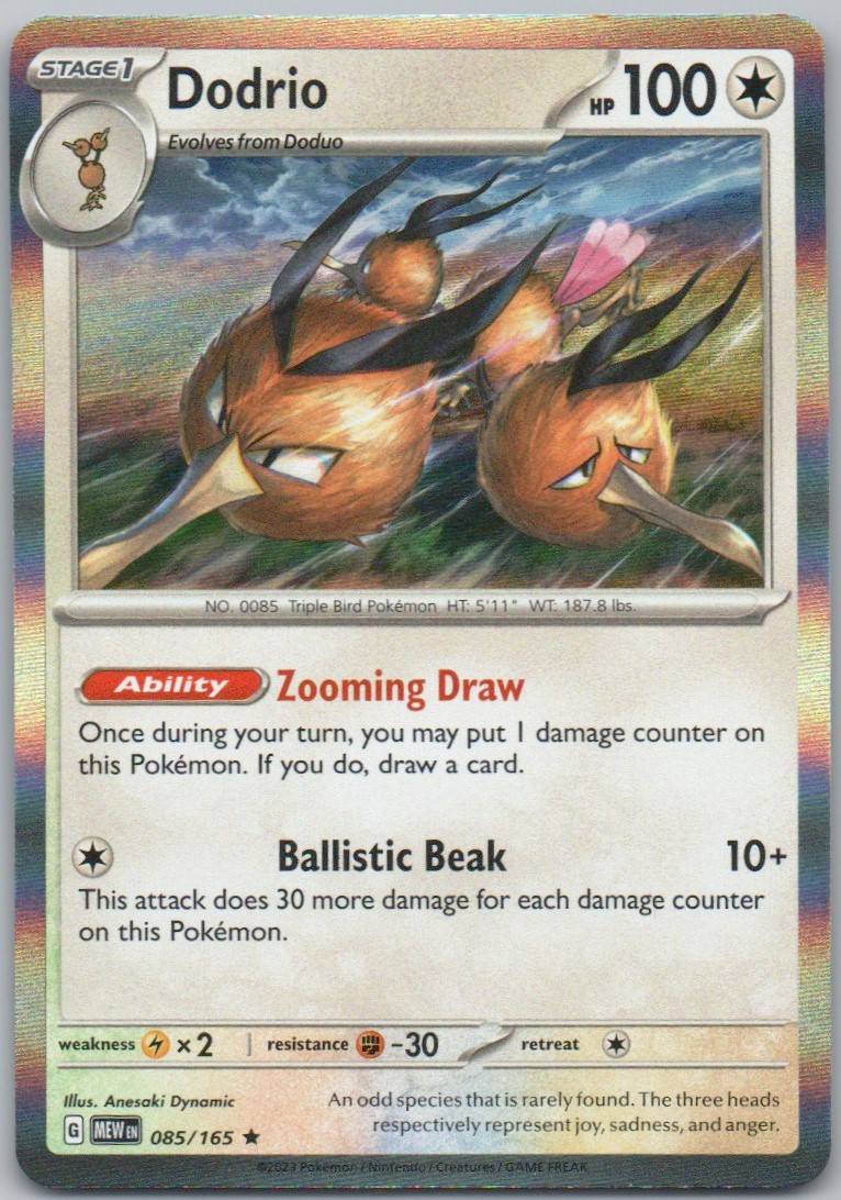 Dodrio 085 NOR Card - 151