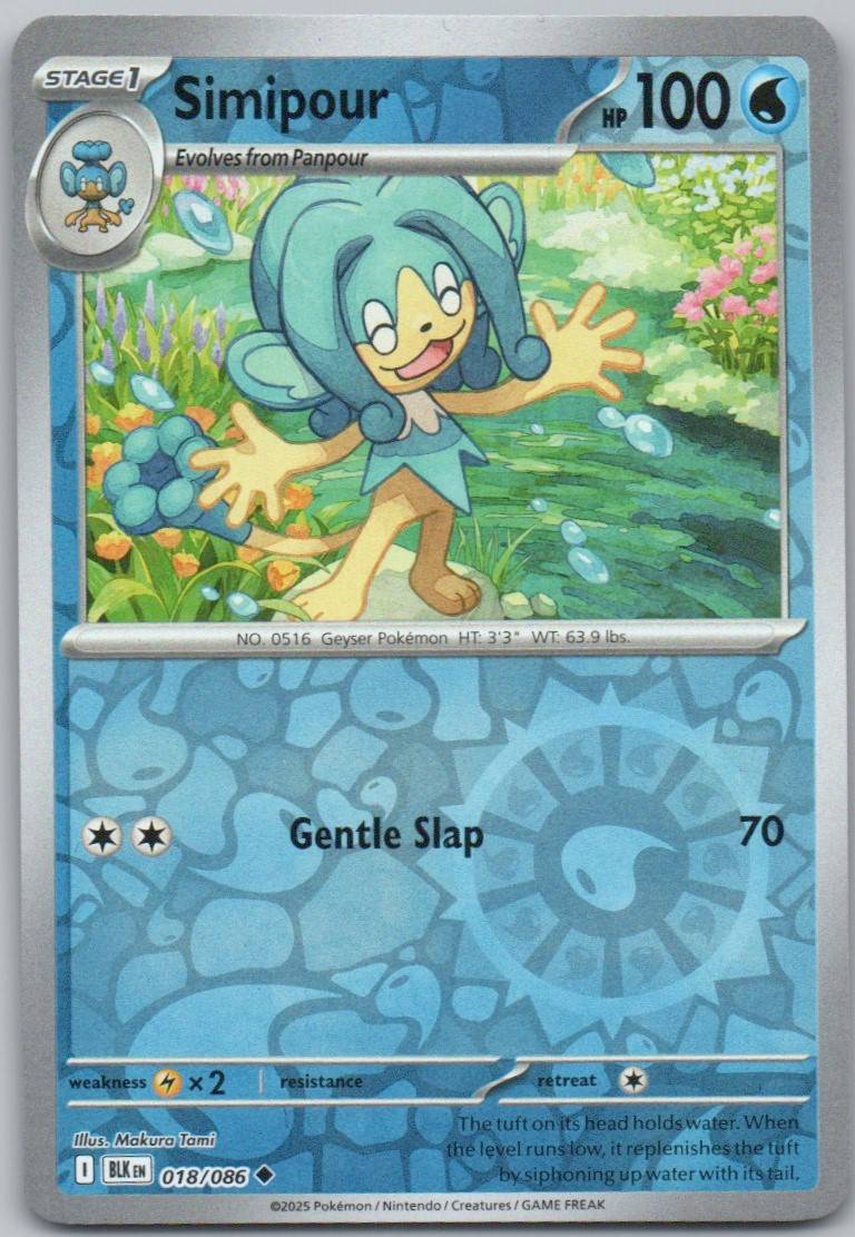 Simipour 018 REV Card - Black Bolt