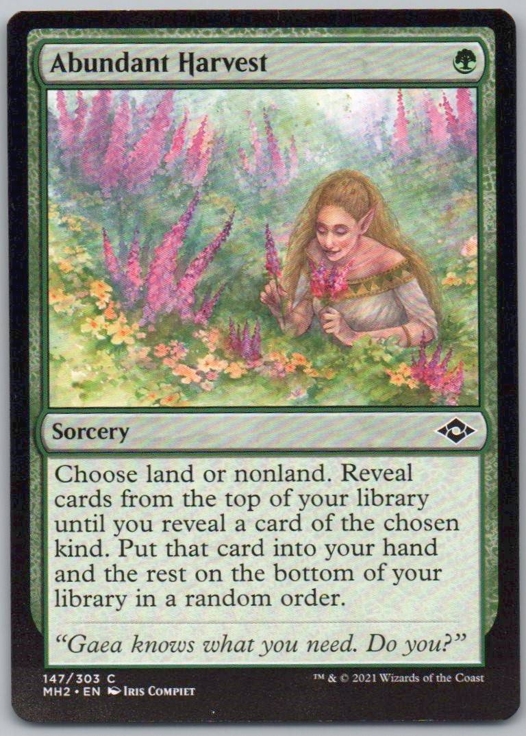 Abundant Harvest 147 Normal Sorcery Card - Modern Horizons 2