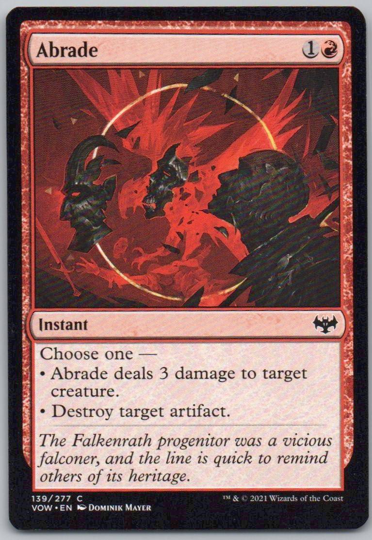 Abrade 139 Normal Instant Card - Innistrad Remastered