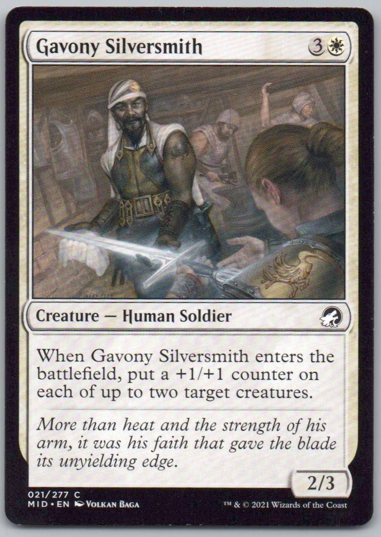 Gavony Silversmith 21 Normal Creature Card - Innistrad: Midnight Hunt