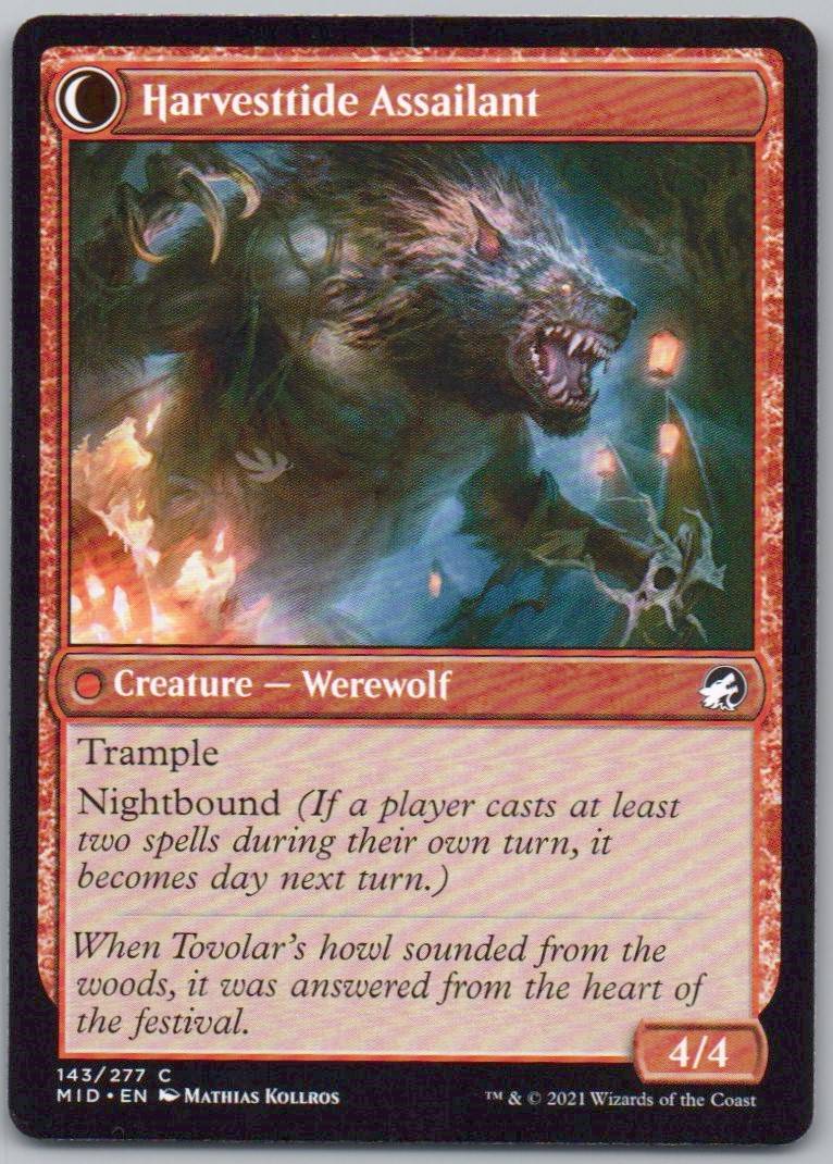Harvesttide Infiltrator 143 Normal Creature Card - Innistrad: Midnight Hunt