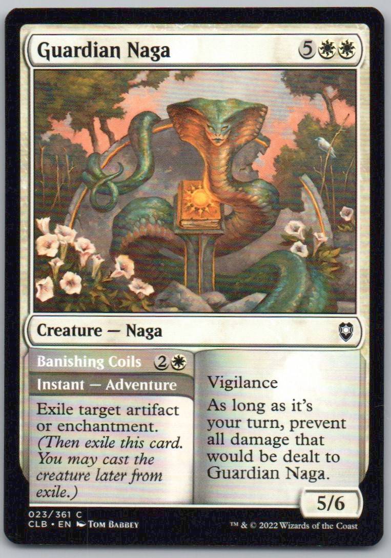 Guardian Naga 23 Normal Creature Card - Commander Legends: Battle for Baldur's Gate