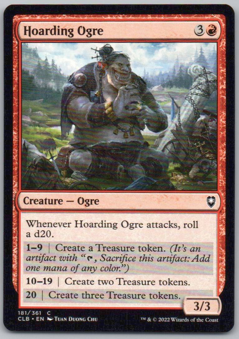 Hoarding Ogre 181 Normal Creature Card - Commander Legends: Battle for Baldur's Gate