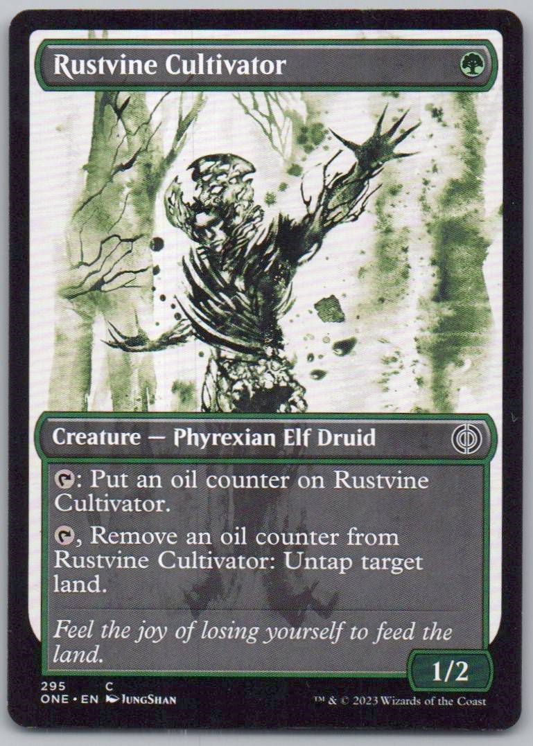 Rustvine Cultivator (Showcase) 295 Normal Creature Card - Phyrexia: All Will Be One