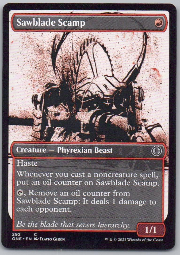 Sawblade Scamp (Showcase) 292 Normal Creature Card - Phyrexia: All Will Be One