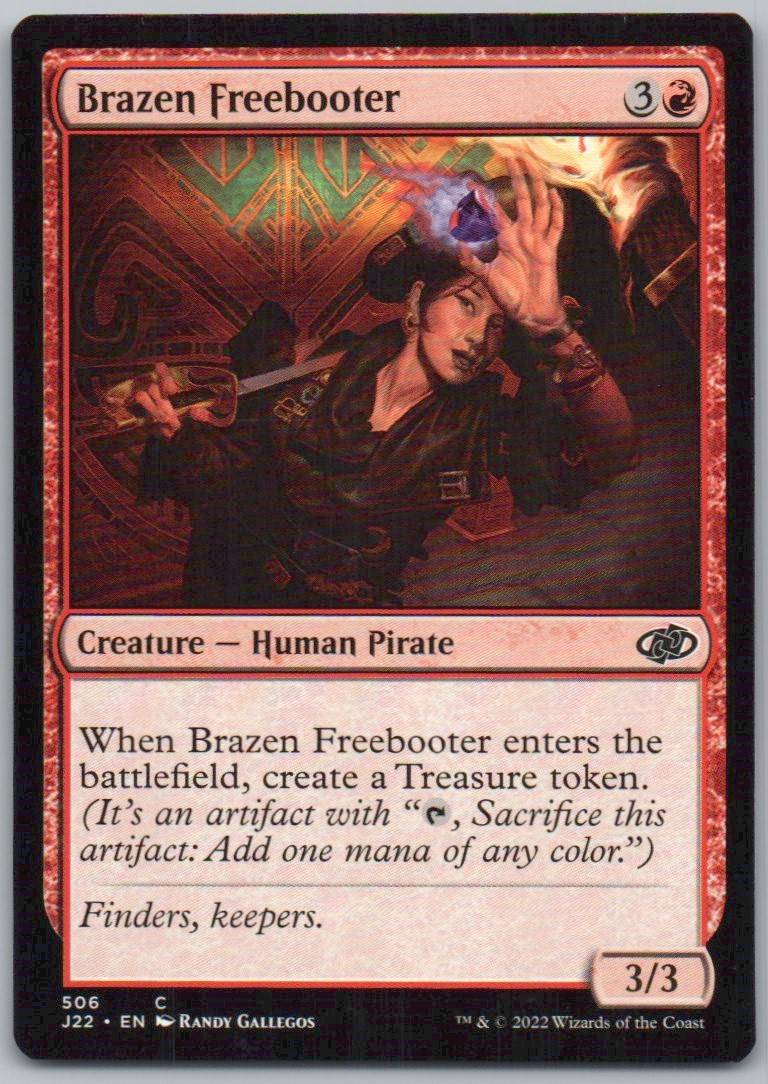 Brazen Freebooter 506 0 Creature Card - Jumpstart 2022