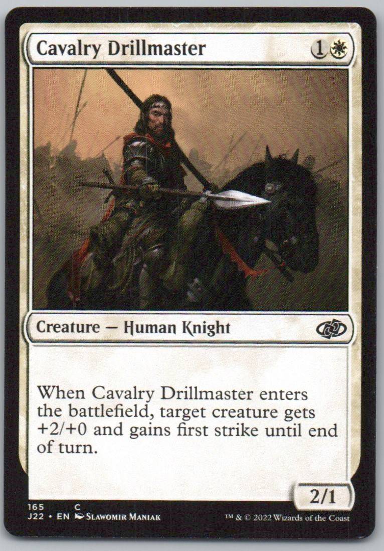 Cavalry Drillmaster 165 0 Creature Card - Jumpstart 2022