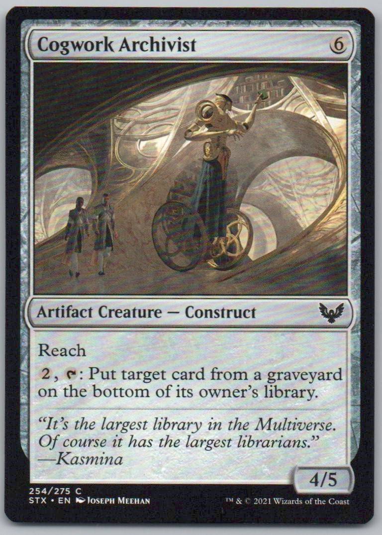 Cogwork Archivist 254 Normal Artifact Card - Strixhaven: School of Mages