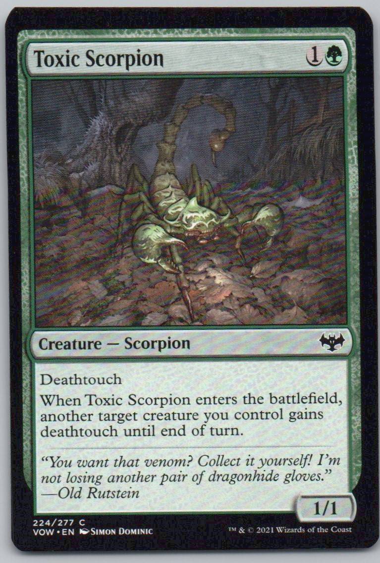 Toxic Scorpion 224 Normal Creature Card - Innistrad: Crimson Vow