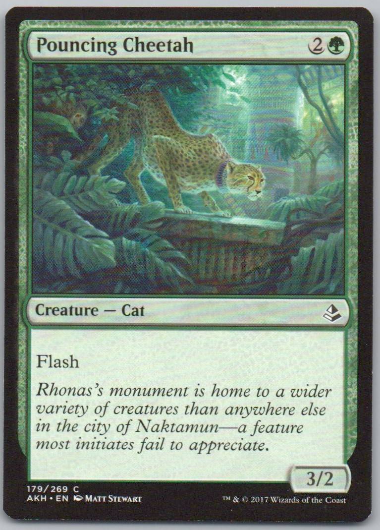 Pouncing Cheetah 179 Normal Creature Card - Amonkhet