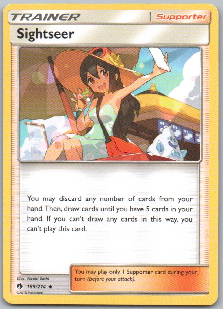 Sightseer 189 Normal Trainer Card - Lost Thunder