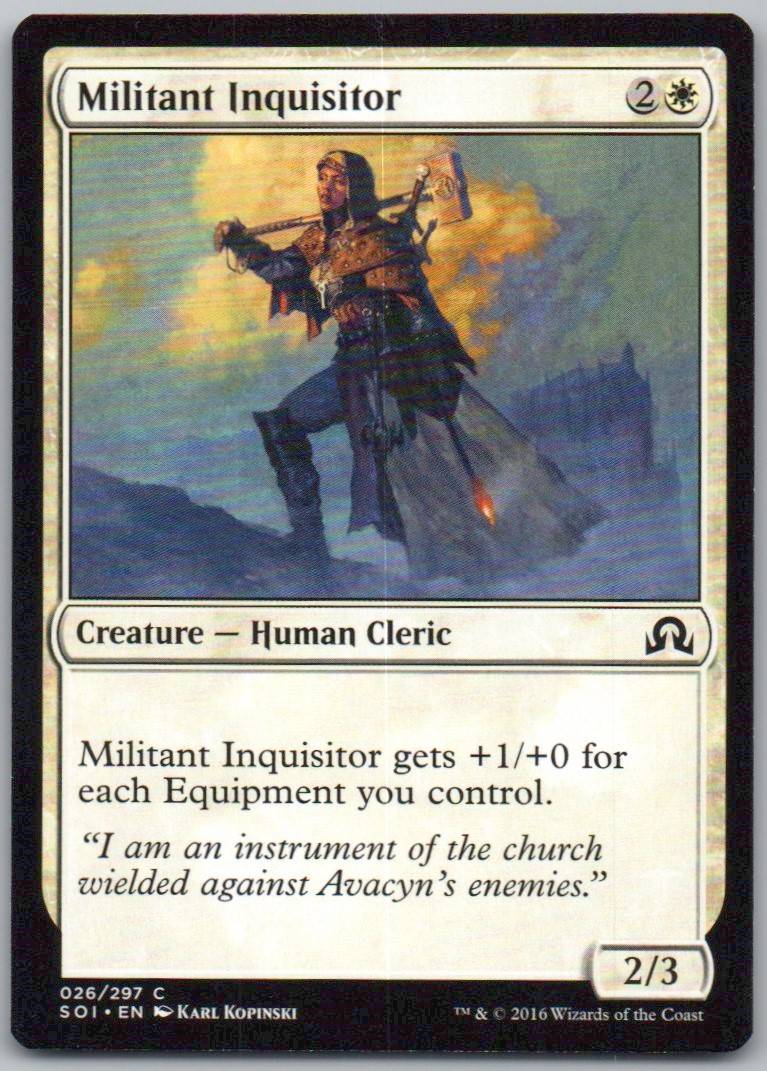 Militant Inquisitor 26 Normal Creature Card - Shadows over Innistrad