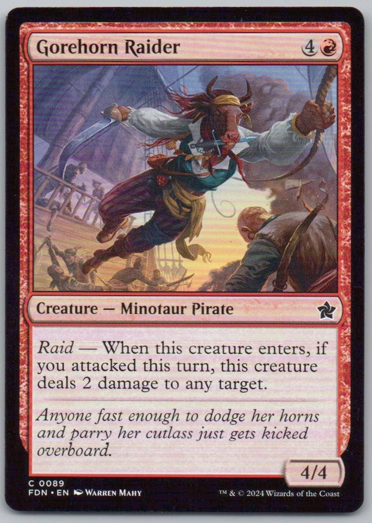 Gorehorn Raider 89 Normal Creature Card - Foundations