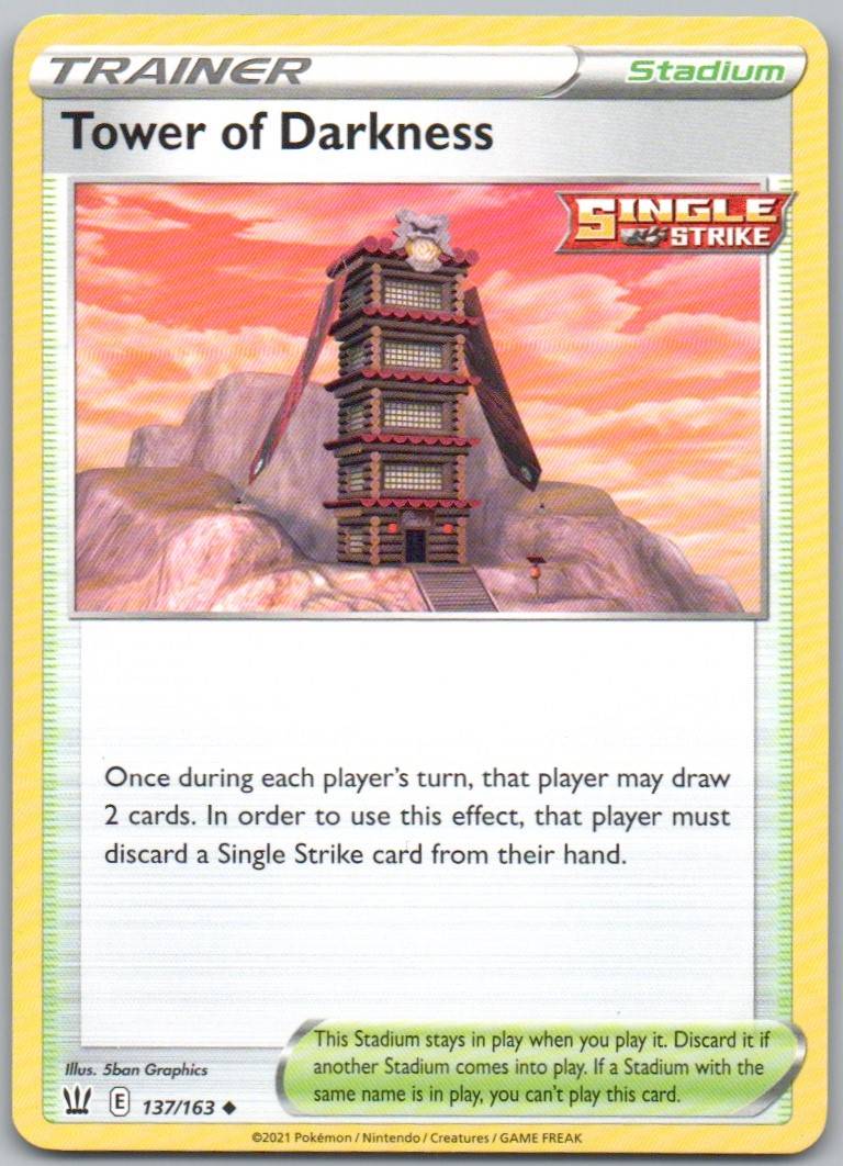 Tower of Darkness 137 Normal Trainer Card - Battle Styles