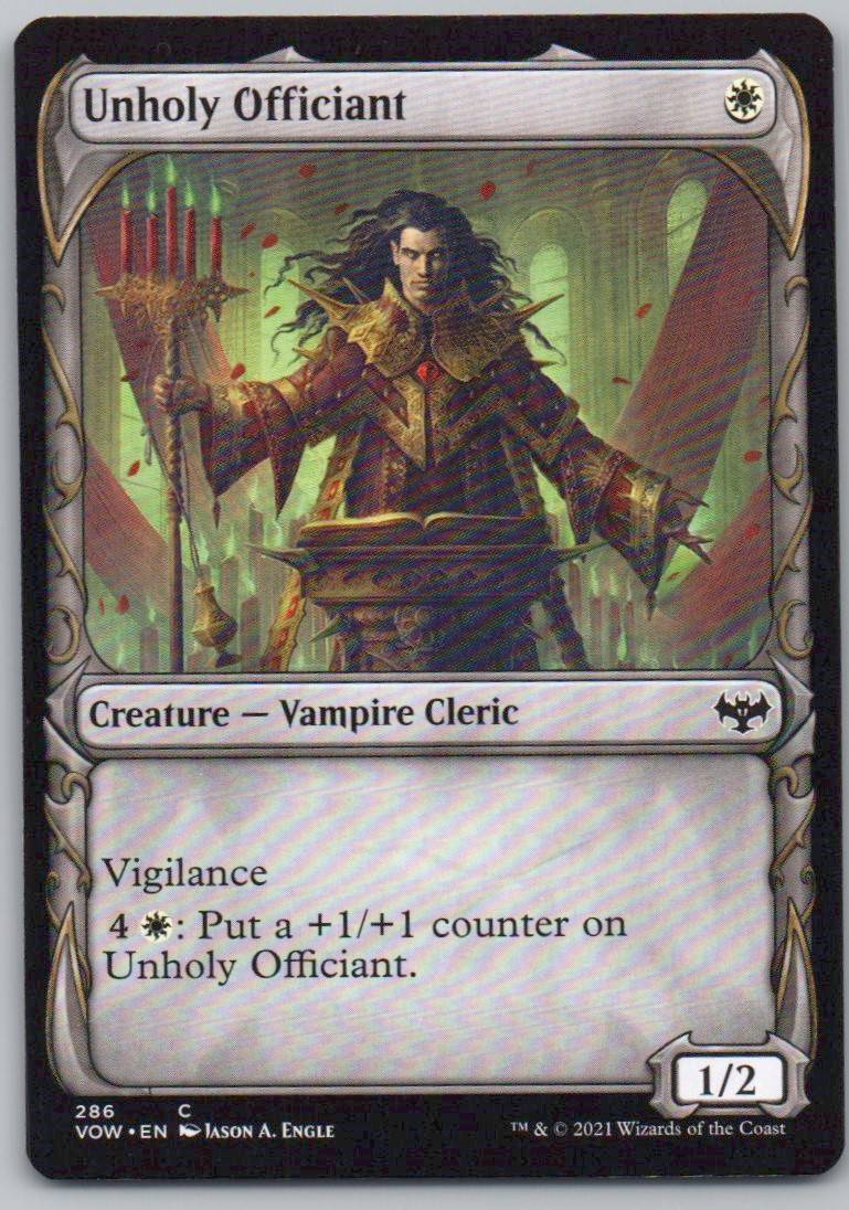 Unholy Officiant (Showcase) 286 Normal Creature Card - Innistrad: Crimson Vow