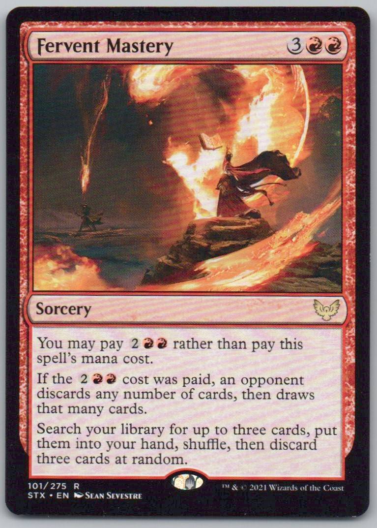 Fervent Mastery 101 Normal Sorcery Card - Strixhaven: School of Mages