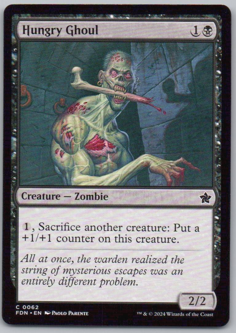 Hungry Ghoul 62 Normal Creature Card - Foundations