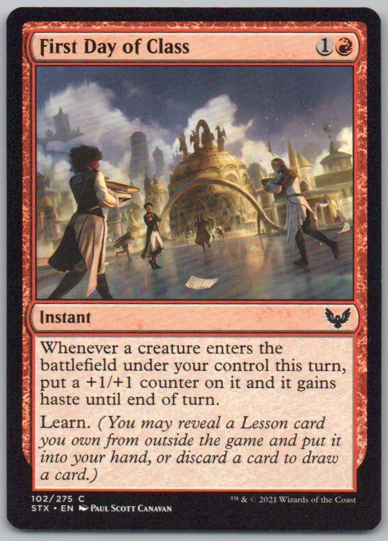 First Day of Class 102 Normal Instant Card - Strixhaven: School of Mages