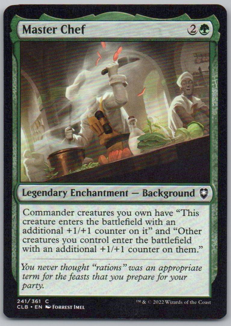 Master Chef 241 Normal Legendary Card - Commander Legends: Battle for Baldur's Gate