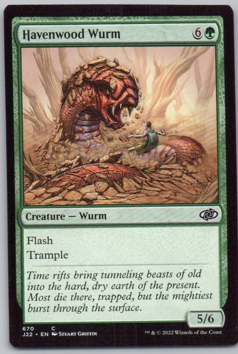 Havenwood Wurm 670 0 Creature Card - Jumpstart 2022