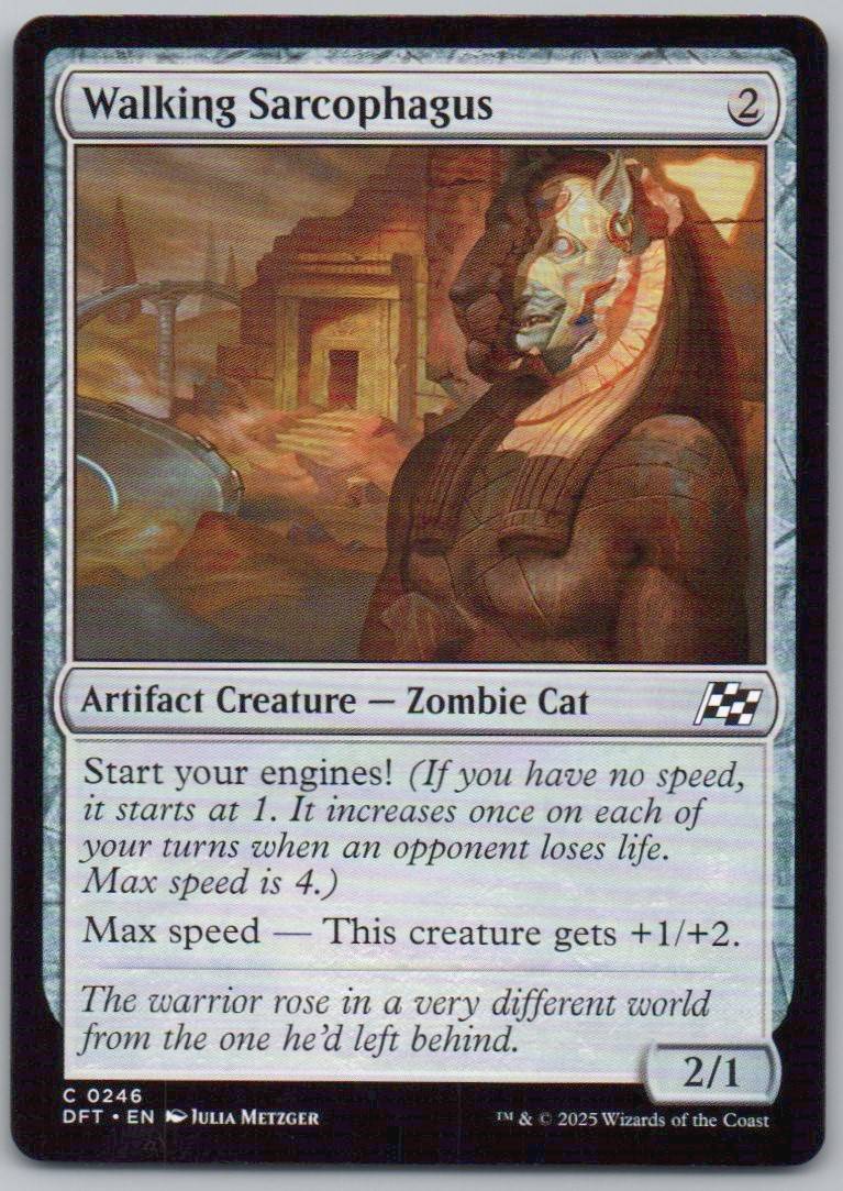Walking Sarcophagus 246 Normal Artifact Card - Aetherdrift