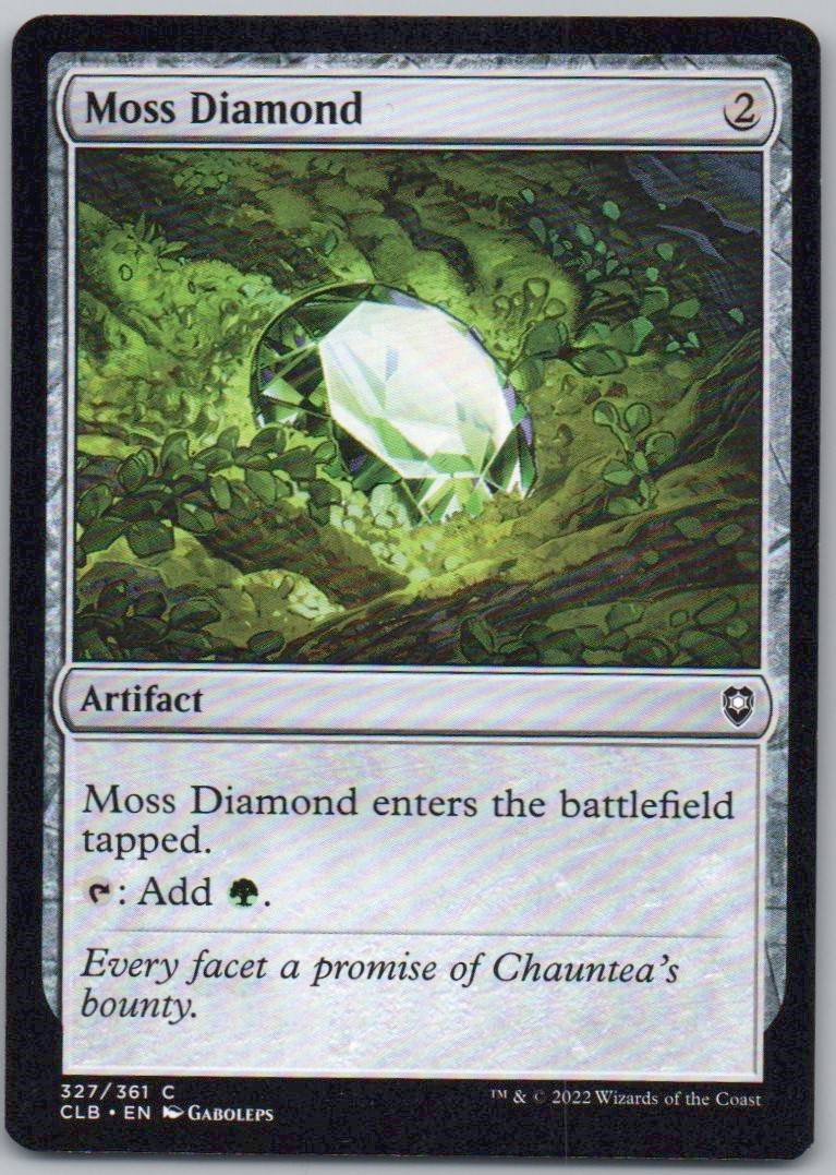 Moss Diamond 327 Normal Artifact Card - Commander Legends: Battle for Baldur's Gate