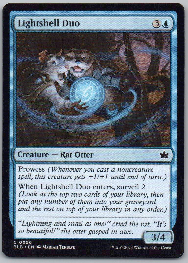 Lightshell Duo 56 Normal Creature Card - Bloomburrow