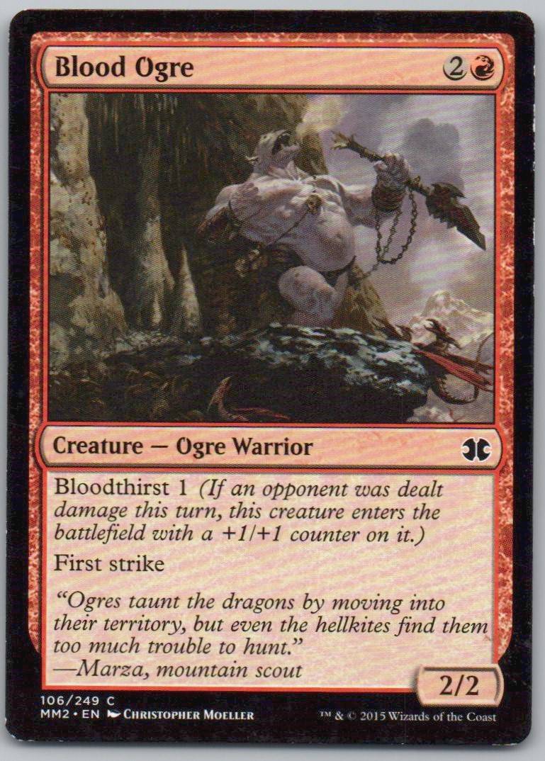 Blood Ogre 106 Normal Creature Card - Modern Masters 2015