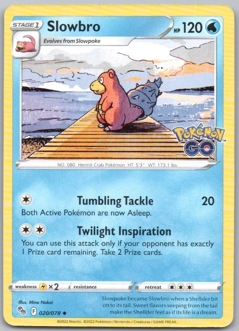 Slowbro 020 Normal Water Card - Pokemon GO
