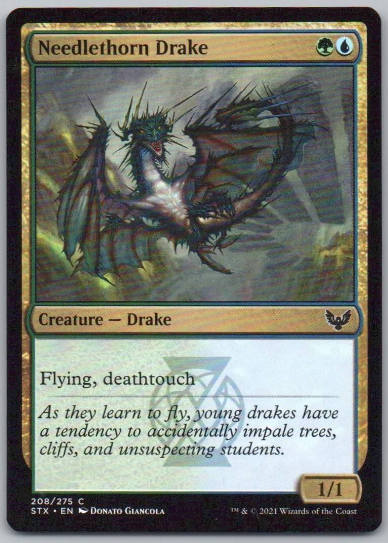 Needlethorn Drake 208 Normal Creature Card - Strixhaven: School of Mages