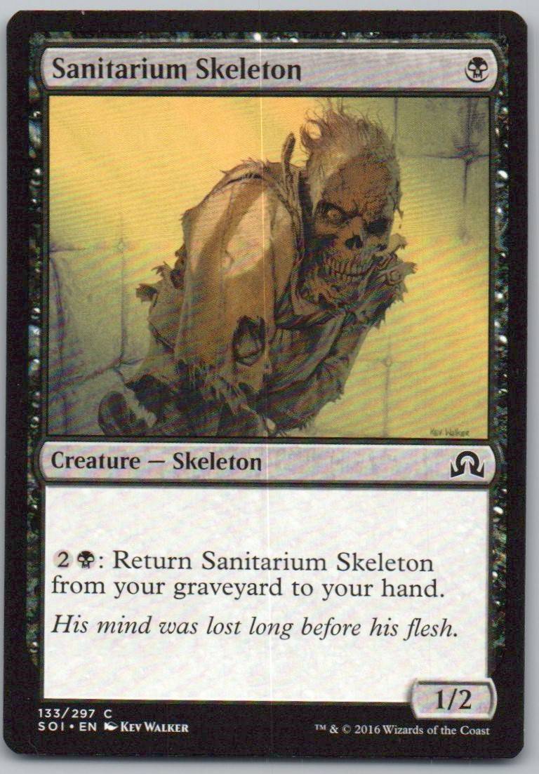 Sanitarium Skeleton 133 Normal Creature Card - Shadows over Innistrad
