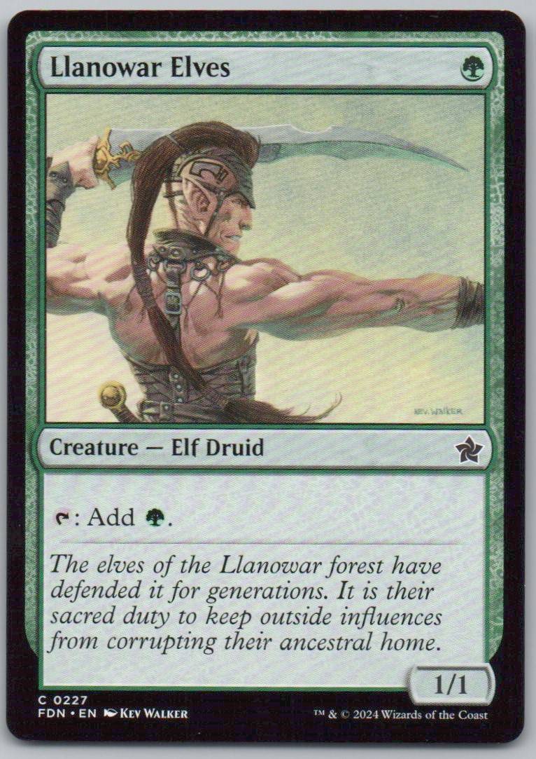 Llanowar Elves 227 Normal Creature Card - Foundations